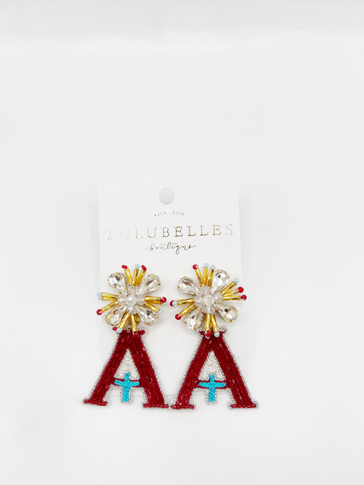 Assumption Hand Beaded Earrings