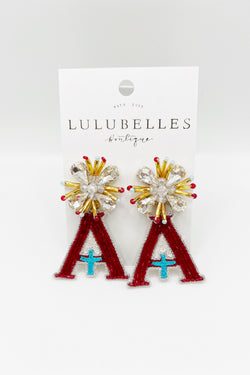 Assumption Hand Beaded Earrings
