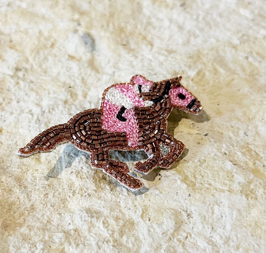 Horse Racing Lapel Pin