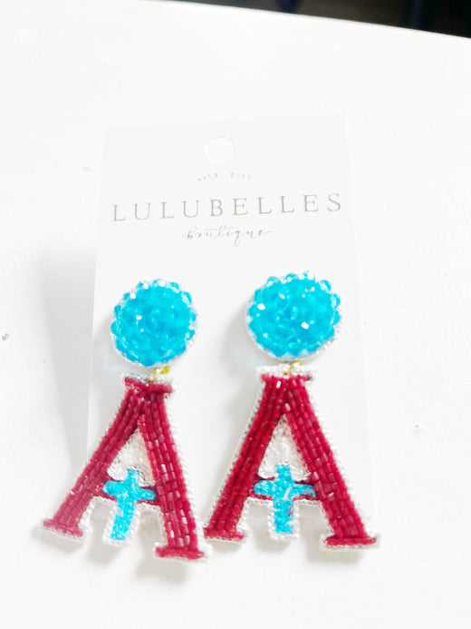 Assumption Hand Beaded Earrings