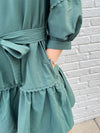 Forest Green Mini Dress