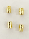 18K Gold Polished Cross Slider Charm