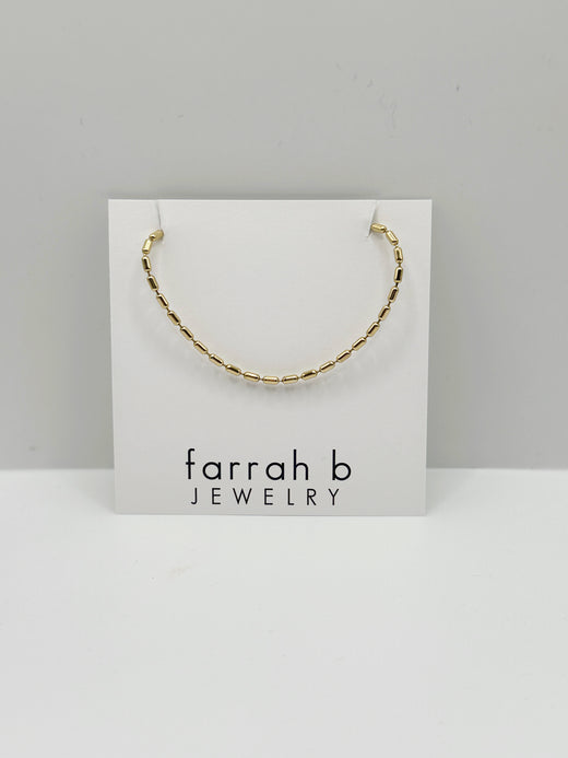 PILL Chain Necklace- 16K Plated Non Tarnish