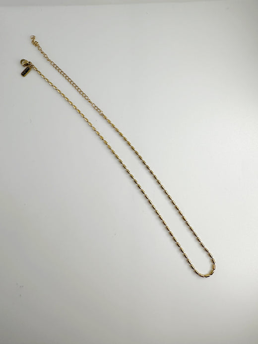 PILL Chain Necklace- 16K Plated Non Tarnish