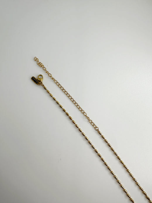 PILL Chain Necklace- 16K Plated Non Tarnish