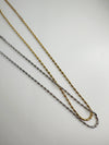 PILL Chain Necklace- 16K Plated Non Tarnish