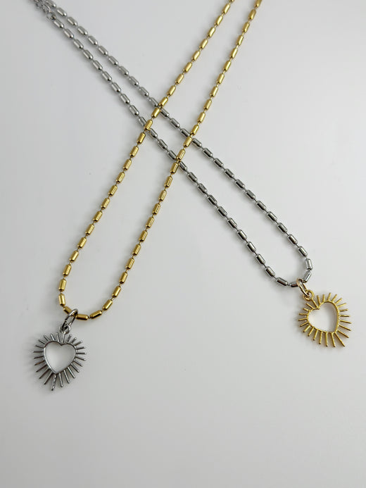 PILL Chain Necklace- 16K Plated Non Tarnish