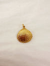Textured Gold Seashell Charm