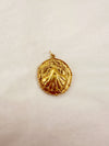 Seashell Circle Pendant Charm