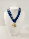 Horse Head Scarf Charm Necklace