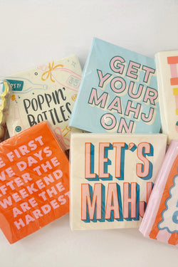 Mahjong Cocktail Napkins- Let's Mahj