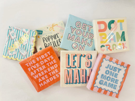 Mahjong Cocktail Napkins- Dot Bam Crack