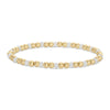 4mm Bead & Crystal Stretch Bracelets