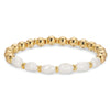 Perfectly Accented Pearl Stretch Bracelet
