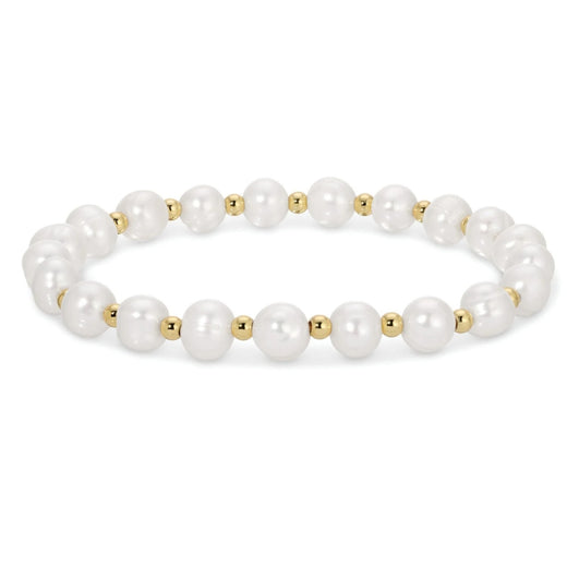 Pearl and Bead Stretch Bracelet