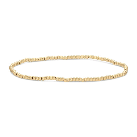 2mm Gold Bead Stretch Bracelet