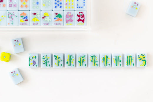 East Meets West Mahjong Tile Set - Sky
