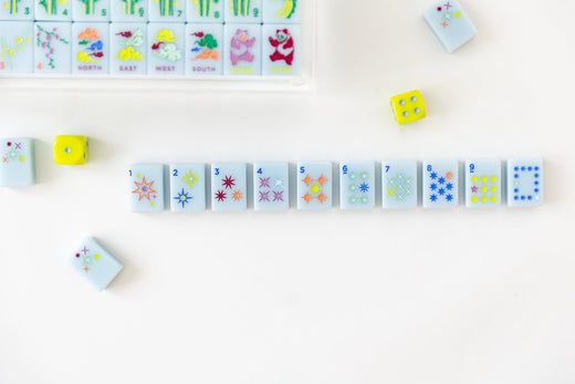 East Meets West Mahjong Tile Set - Sky