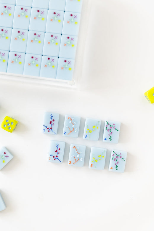 East Meets West Mahjong Tile Set - Sky