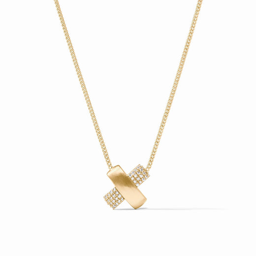 Julie Vos, Catalina X Pavé Delicate Necklace