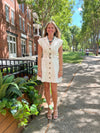 Denim Belted Mini Dress