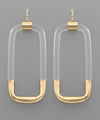 Acrylic Rectangle Earrings