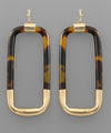 Acrylic Rectangle Earrings