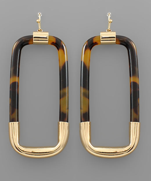 Acrylic Rectangle Earrings