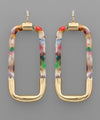 Acrylic Rectangle Earrings
