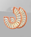 Gold Bar Wrapped Hoops