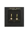 CZ Starburst Bar Earrings