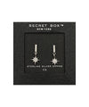 CZ Starburst Bar Earrings