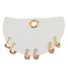 Crystal & Oval Hoops Set