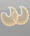 Raffia Wrapped Cut Out Hoops