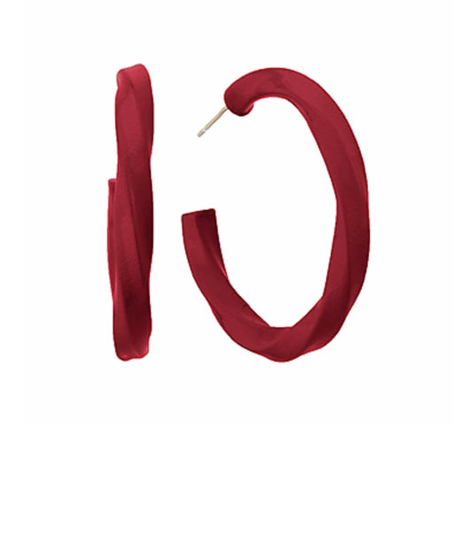 Color Coated Twist Hoops