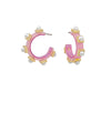 25MM Pearl Station Acetate Hoops