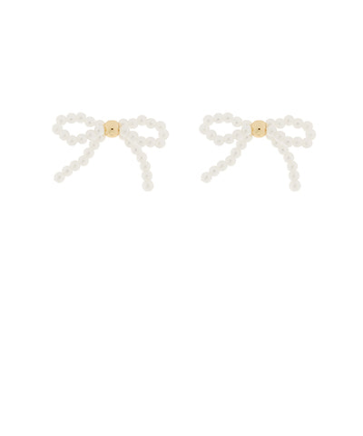 Pearl Bow Earrings