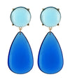 Teardrop & Round Acrylic Drop Earrings