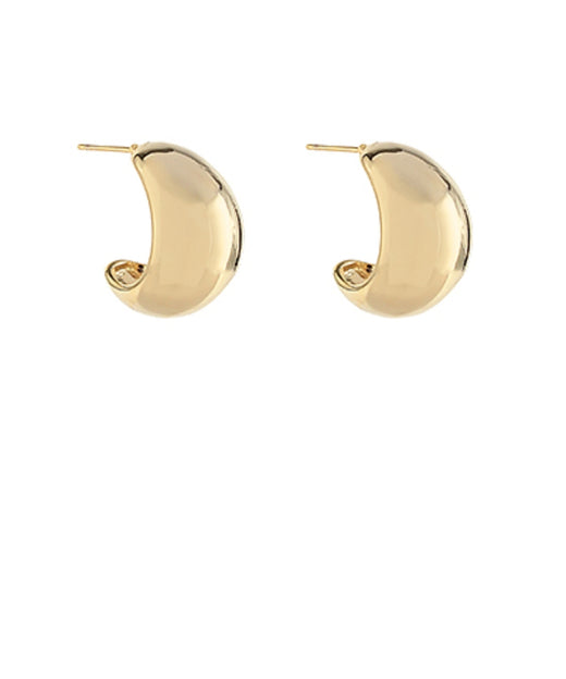 Puffy Teardrop Hoops
