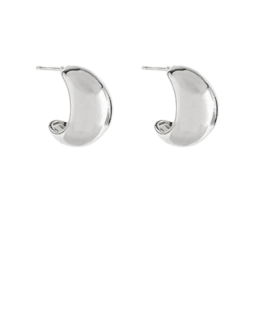 Puffy Teardrop Hoops