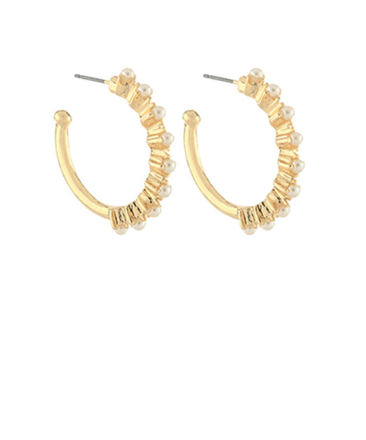 Pearl Station Metal Open Hoops
