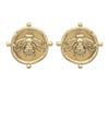 Vintage Style Coin Textured Earrings