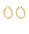 Textured Gold Hoops