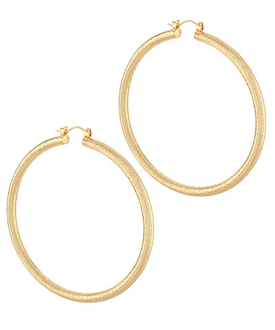 Textured Gold Hoops