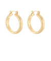 Hammered Gold Hoops