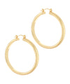 Hammered Gold Hoops