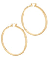 Hammered Gold Hoops