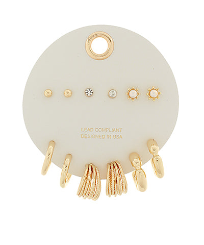 Ball Studs & Multi Hoops Set