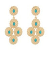 Antique Oval Multi Drop Earrings