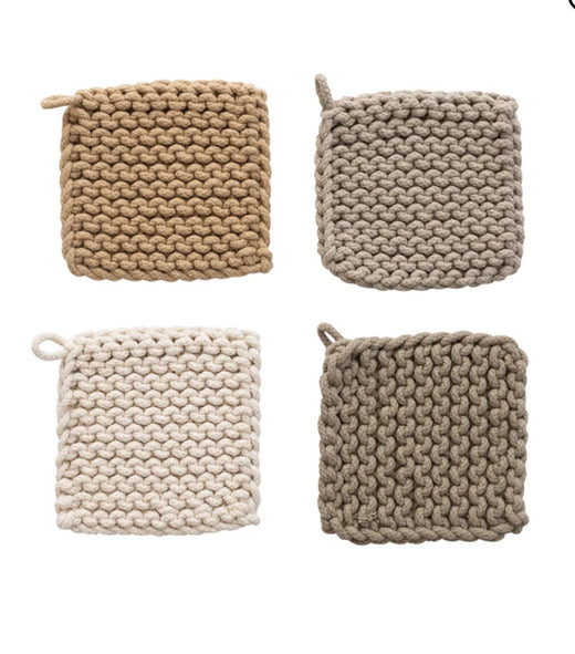 Cotton Crocheted Potholder/Trivet